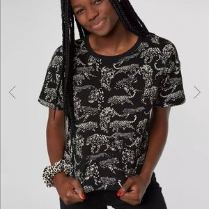 Leopard Cropped T-Shirt